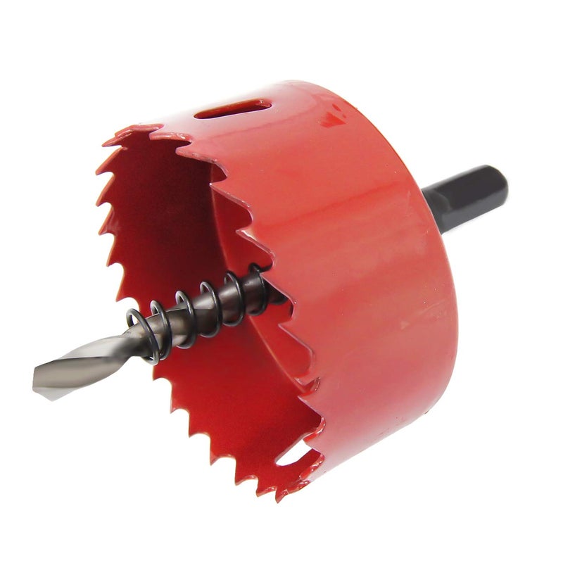Laiwei Hole Saw Kit, 11 Pcs 3/4" to 2-1/2" General Purpose Hole Saw Drill Bits, HSS Hole Cutter with Arbor for Wood, Plastic, Drywall,Size(19,22,25,28,35,38,44,51,54,57,64) - Image 4